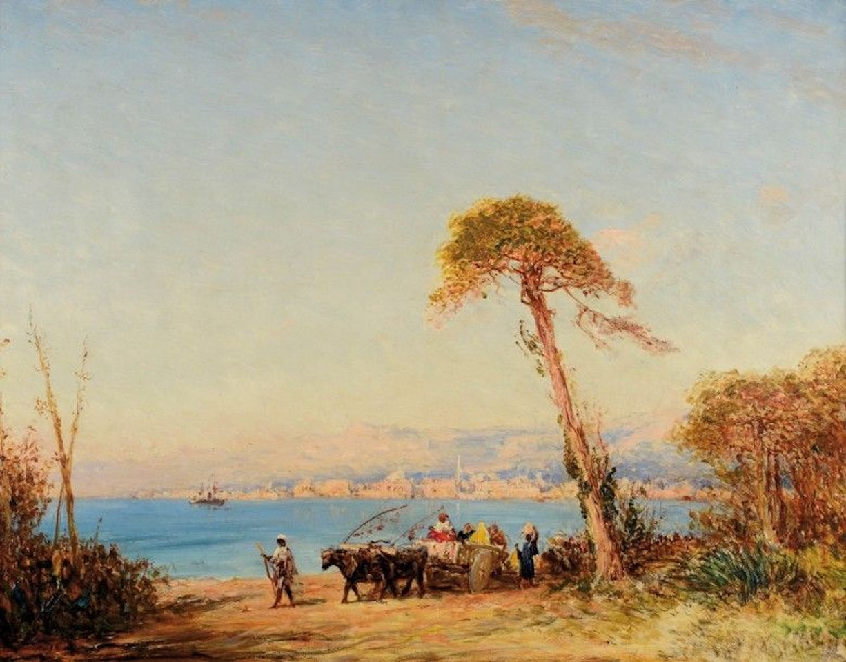View of Rhodes (or view of Bosphorus). by Félix Ziem