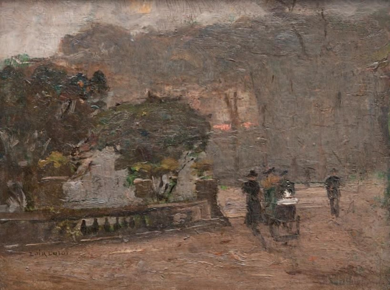 In the Luxembourg Gardens by Luigi Loir