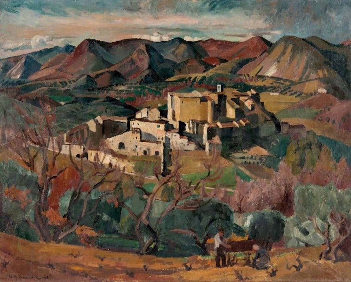 Lively village in Drôme by Willy Eisenschitz