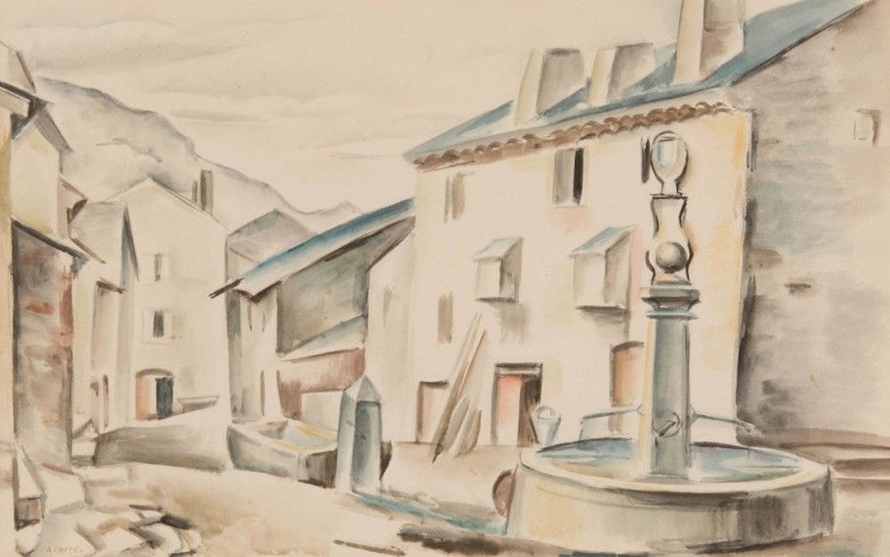 The village fountain by André Lhote
