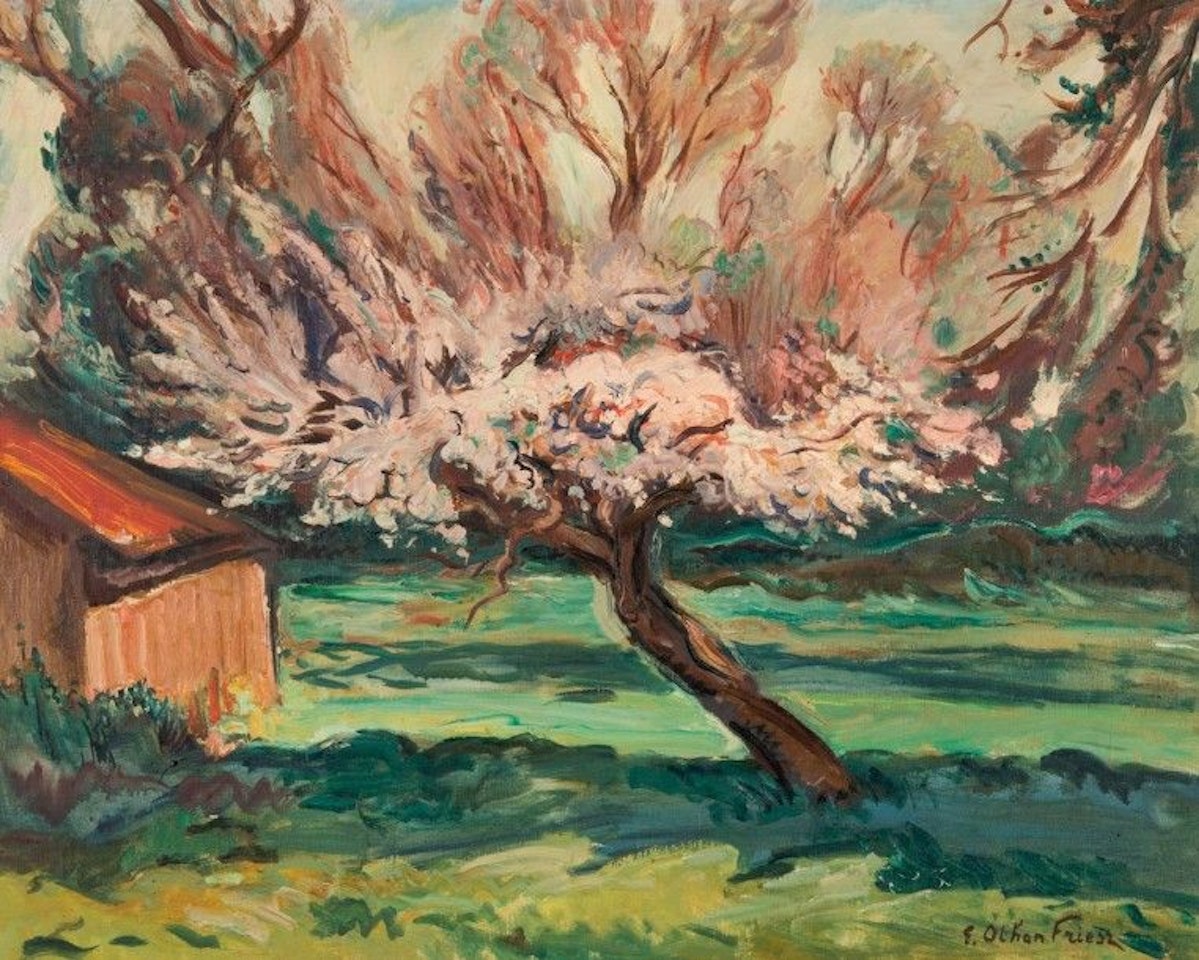 The apple tree in bloom in Provence by Othon Friesz
