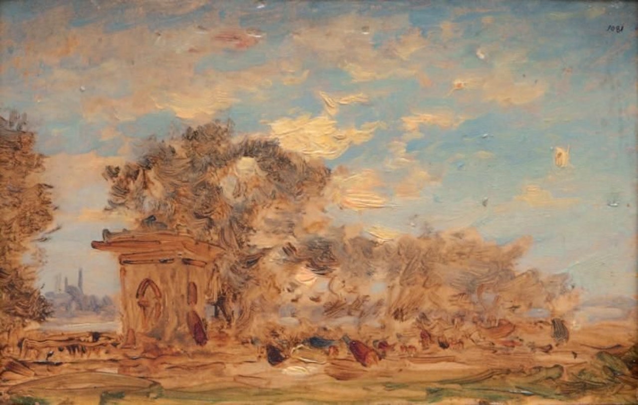 View of the Bosphorus, Istanbul by Félix Ziem