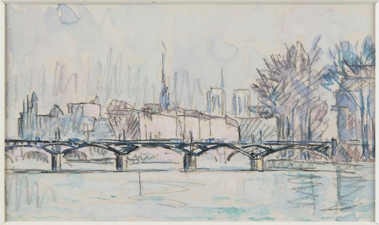 Paris, le pont des Arts by Paul Signac