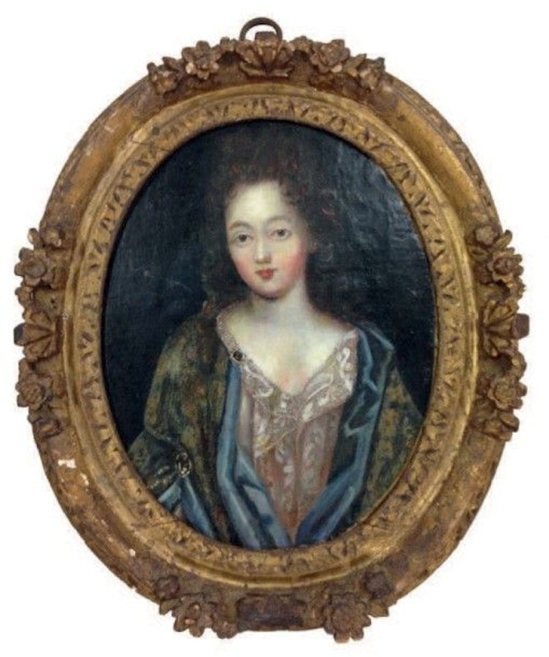 Portrait of young woman by French School