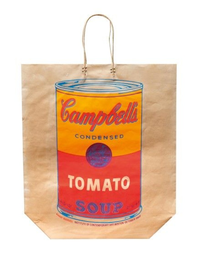 Campbell"s Soup Can on Shopping Bag by Andy Warhol