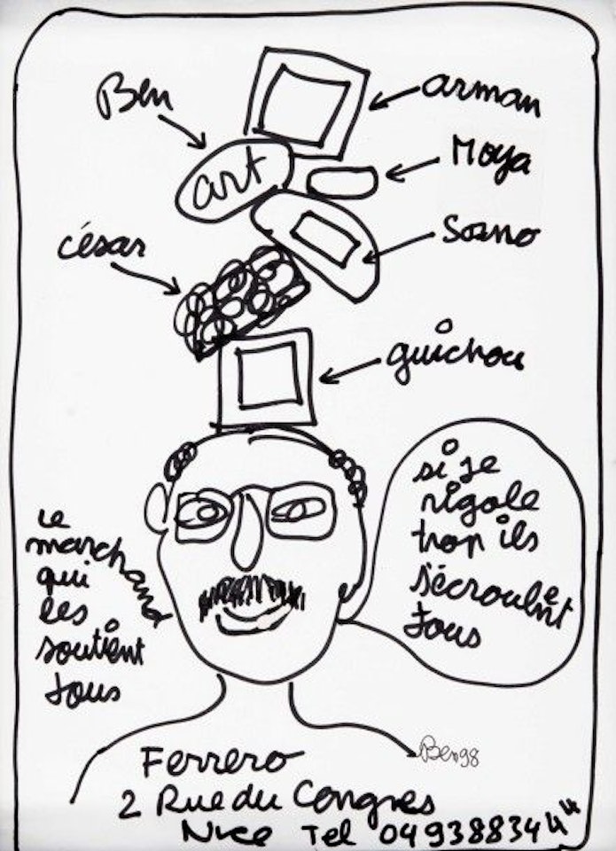 Portrait de Jean Ferrero by Ben Vautier