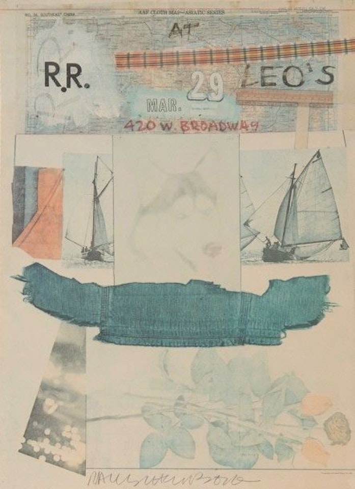 R.R. at Leo"s by Robert Rauschenberg