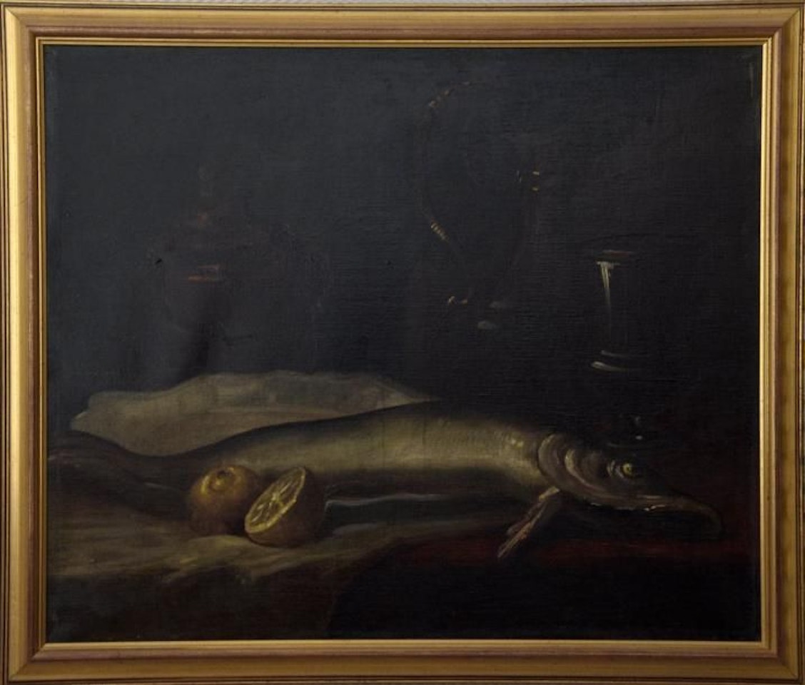 Still life with fish by French School