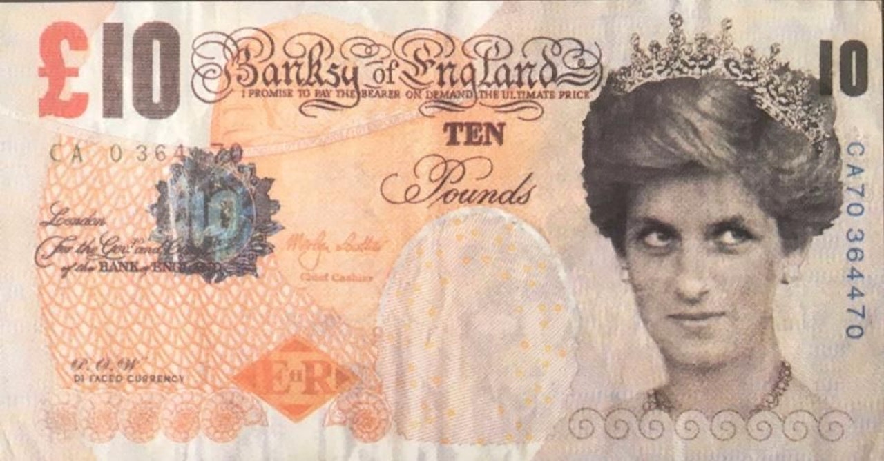 Di Face Tenner Offset by Banksy