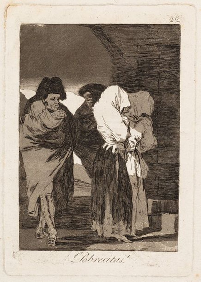 Pobrecitas. (Los Caprichos, pl. 22) by Francisco José de Goya