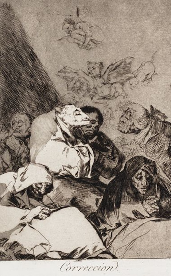 Correction. (Los Caprichos, pl. 46) by Francisco José de Goya