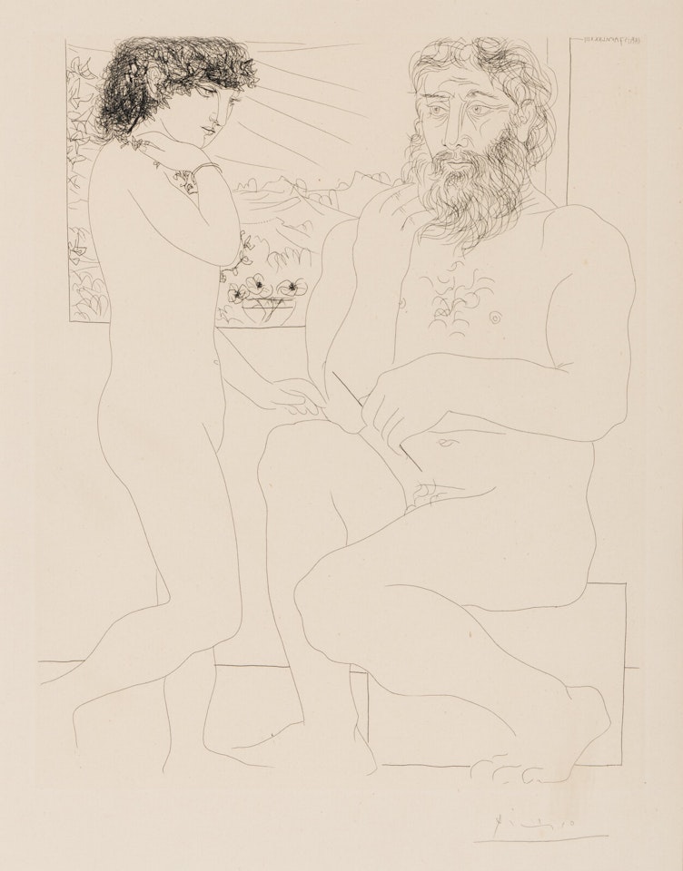 Sculpteur et Modèle debout (from La Suite Vollard) by Pablo Picasso