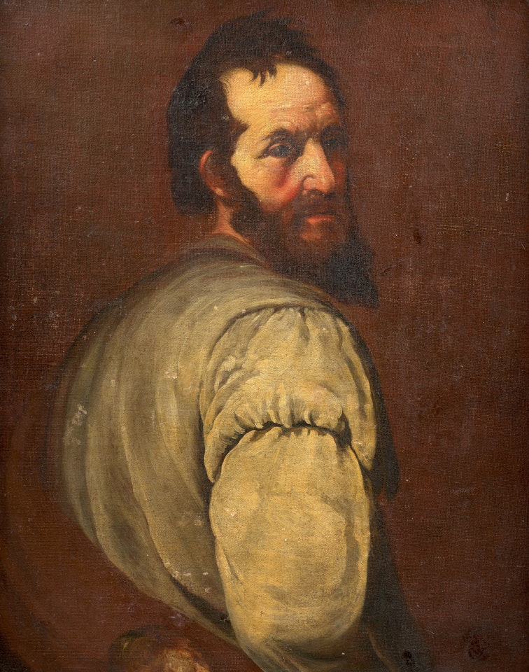 Etude d"homme de trois-quarts by Italian School