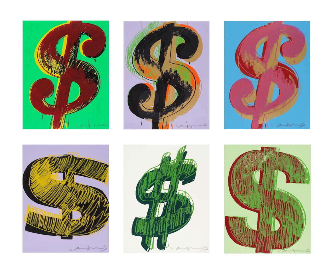 $ (1)(see F. & S. II.274-279) by Andy Warhol