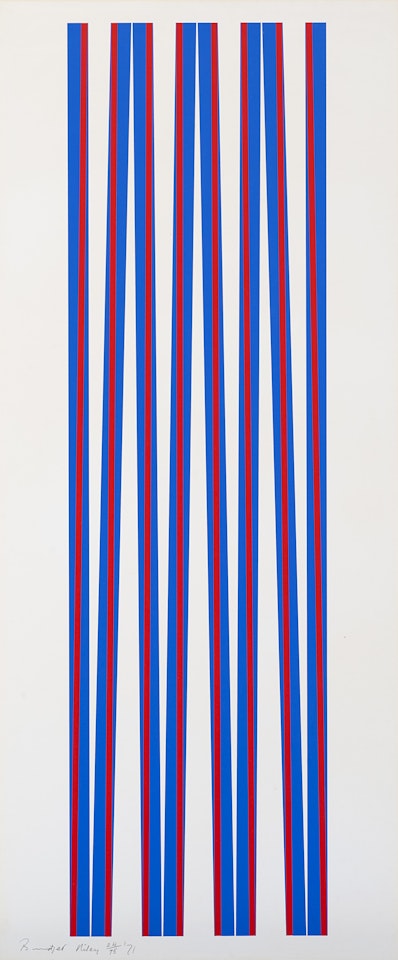 "Untitled (Elongated Triangles 1)" by Bridget Riley
