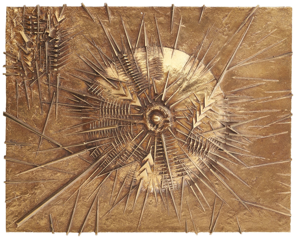 "Container for the book "Scatta il tempo" by Sebastiano Grasso" by Arnaldo Pomodoro