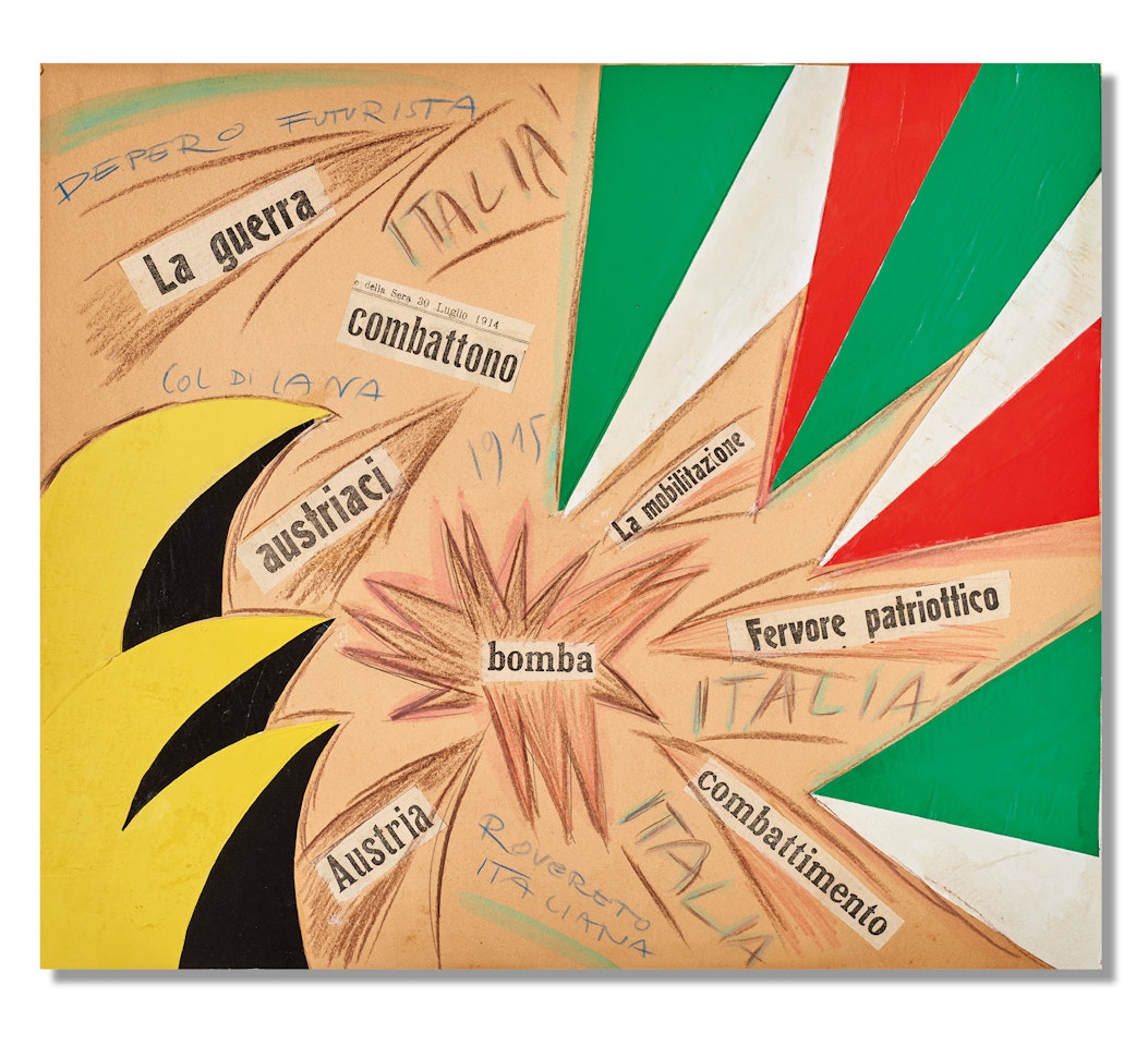 "Guerra! Italia! (opera interventista) " by Fortunato Depero