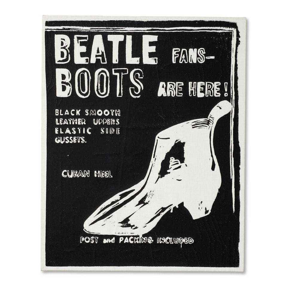 Beatle Boots (Negative) by Andy Warhol