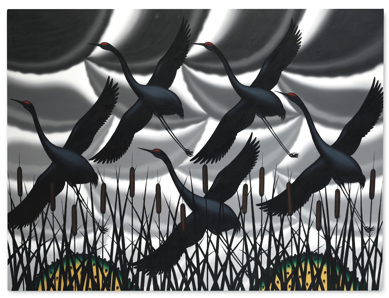 Memory of Sandhill Cranes by Roger Brown