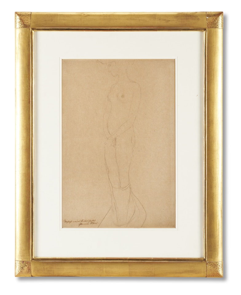 "Standing Nude" by Gustav Klimt