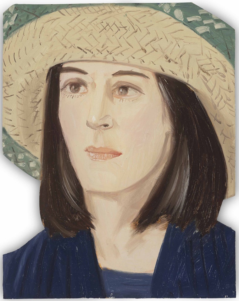 Ada in a Straw Hat by Alex Katz