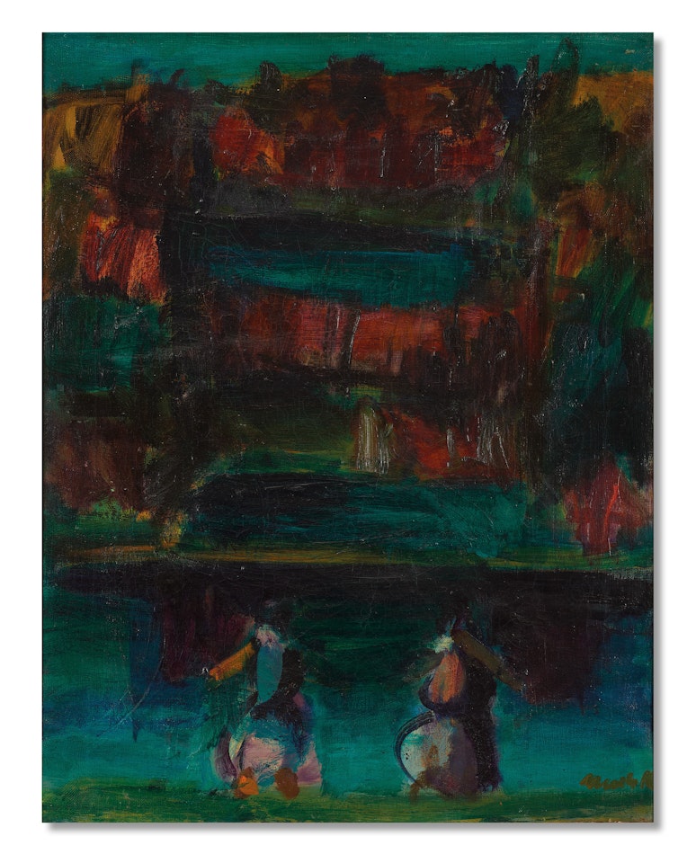 "Lavandaie sull"Adda" by Ennio Morlotti