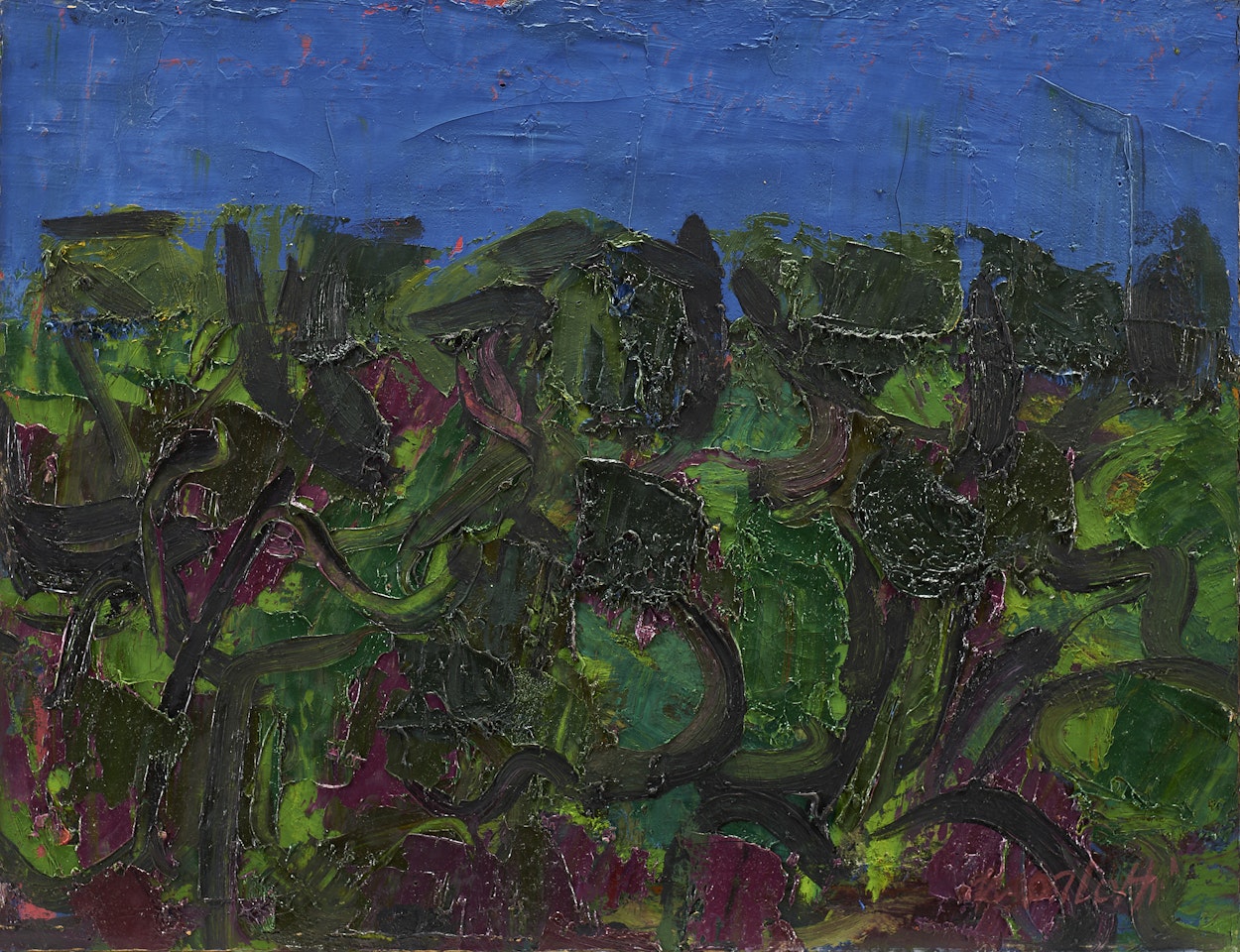 "Olive trees in Bordighera" by Ennio Morlotti