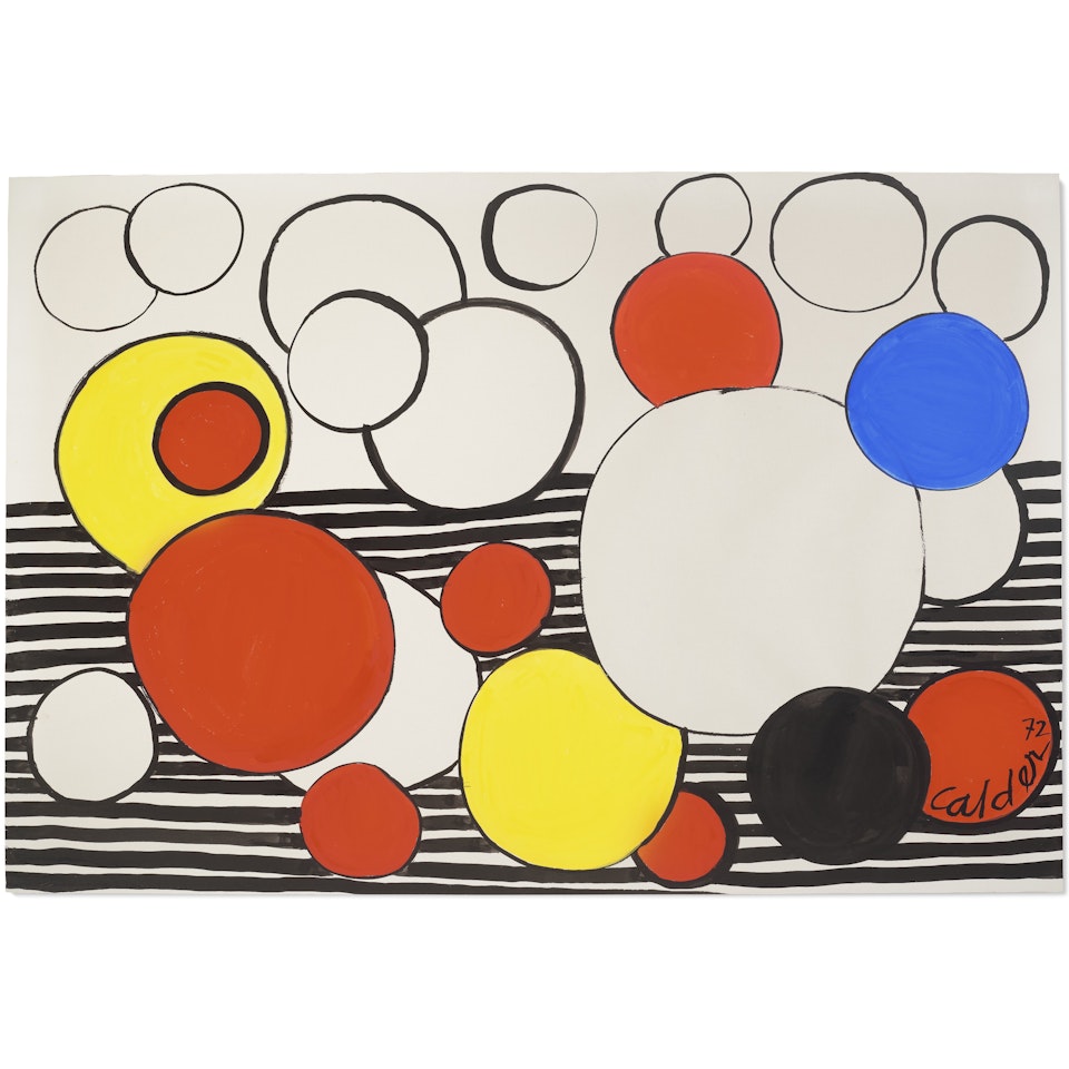 Discs on Stripes by Alexander Calder