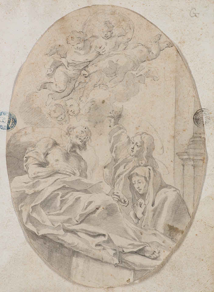 "Dead of Saint Joseph" by Italian School