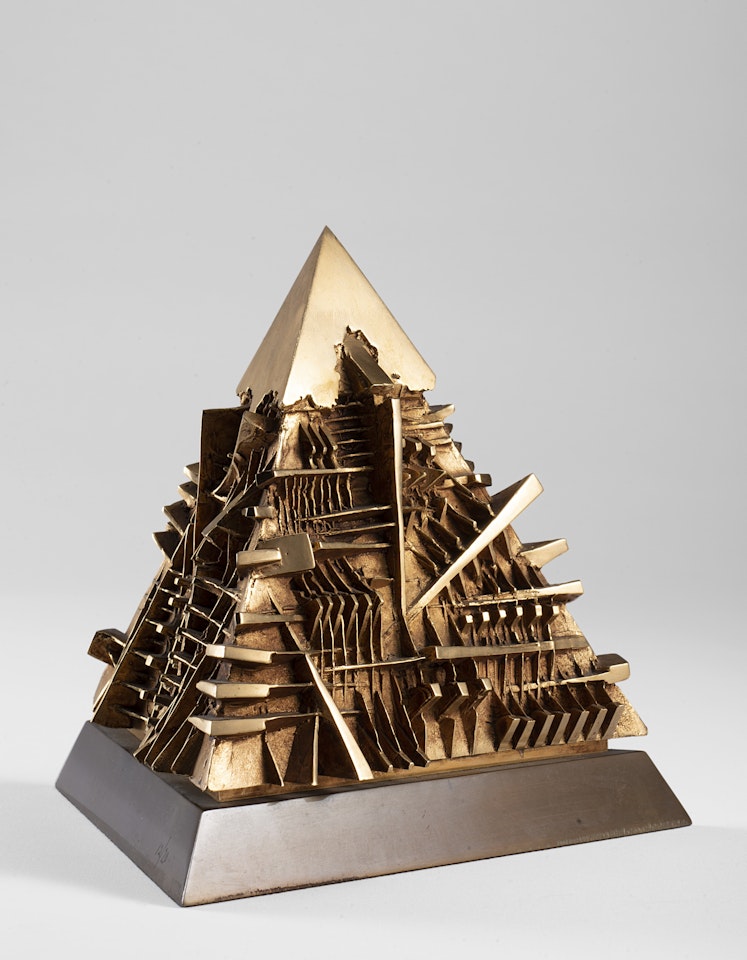 "Pyramid for Rusconi Editore" by Arnaldo Pomodoro