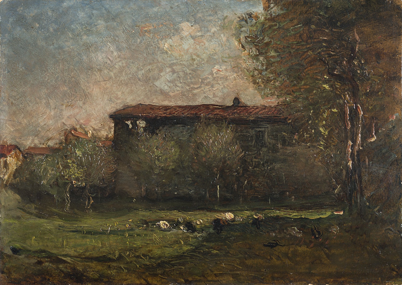"Casolare, Volpiano Turin" by Antonio Fontanesi