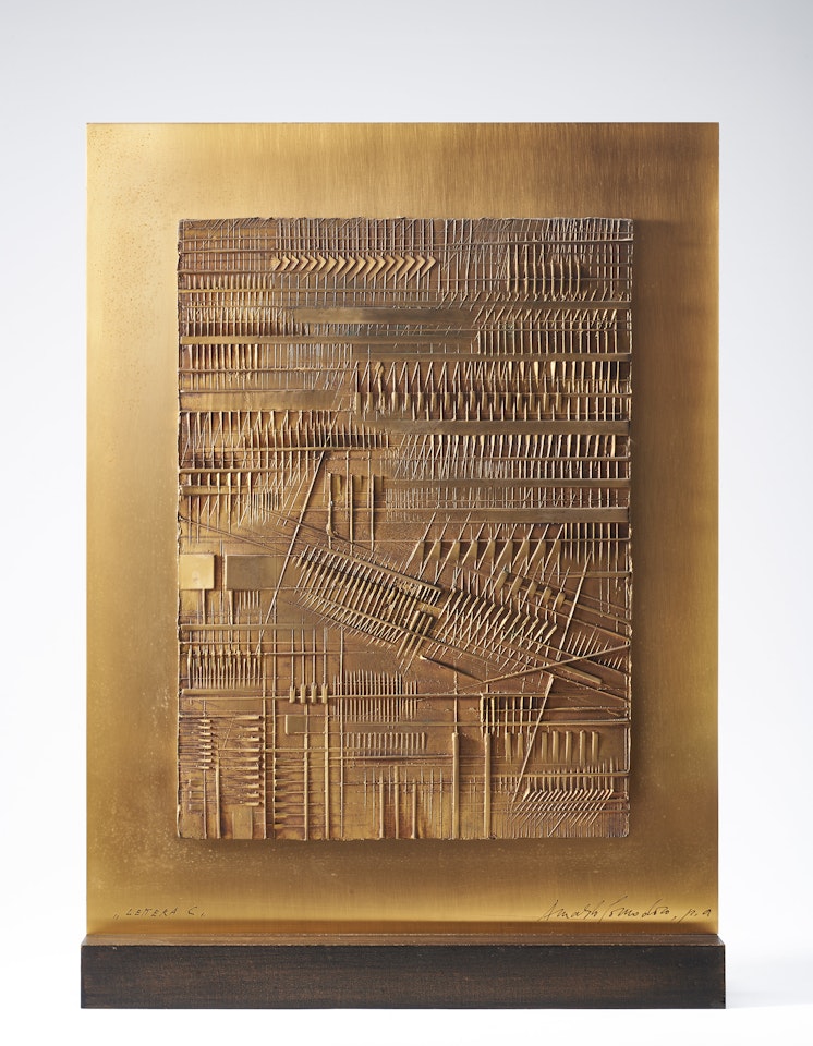 "Letter C" by Arnaldo Pomodoro