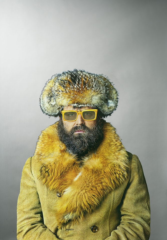 "Self-portrait with hat" by Michelangelo Pistoletto