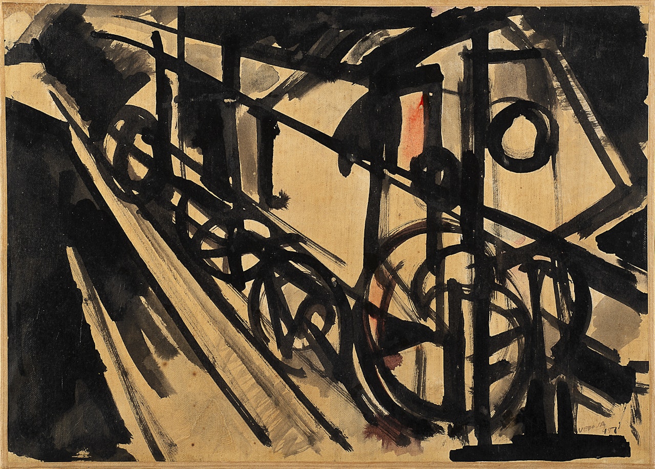"Untitled" by Emilio Vedova