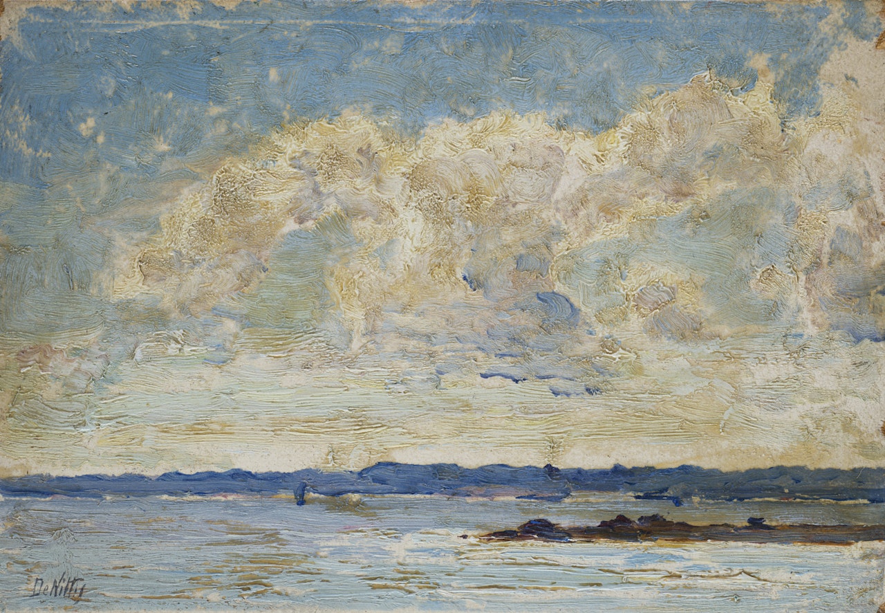 "Clouds over the sea" by Giuseppe de Nittis