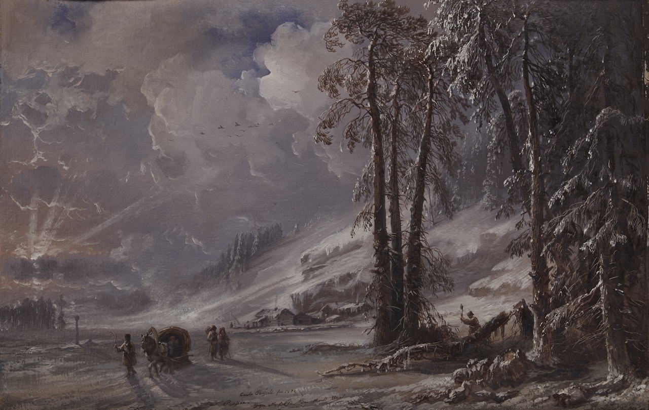 "Russia, forest at the foot of the Ural Mountains" by Carlo Bossoli