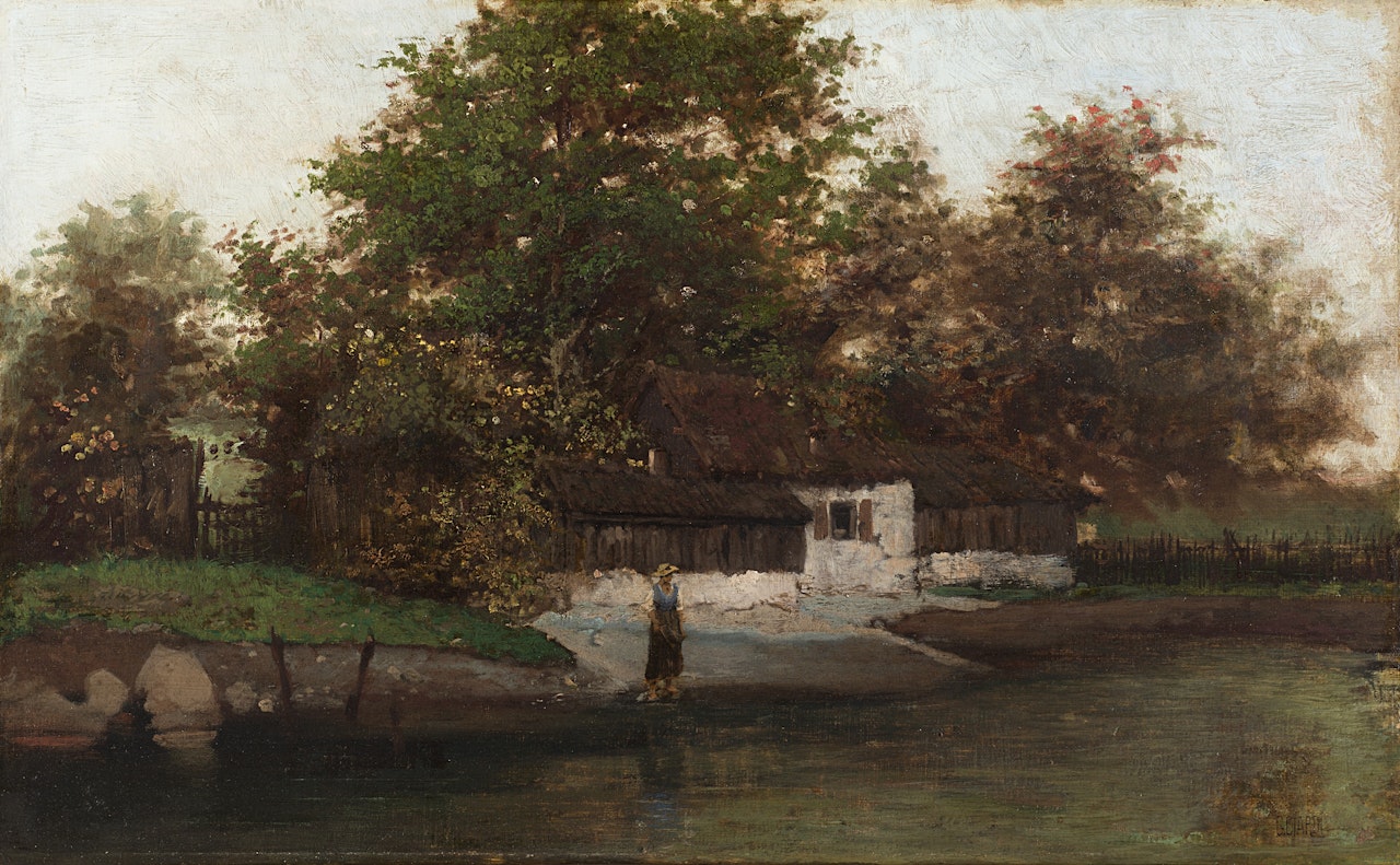 "The House on the River" by Guglielmo Ciardi