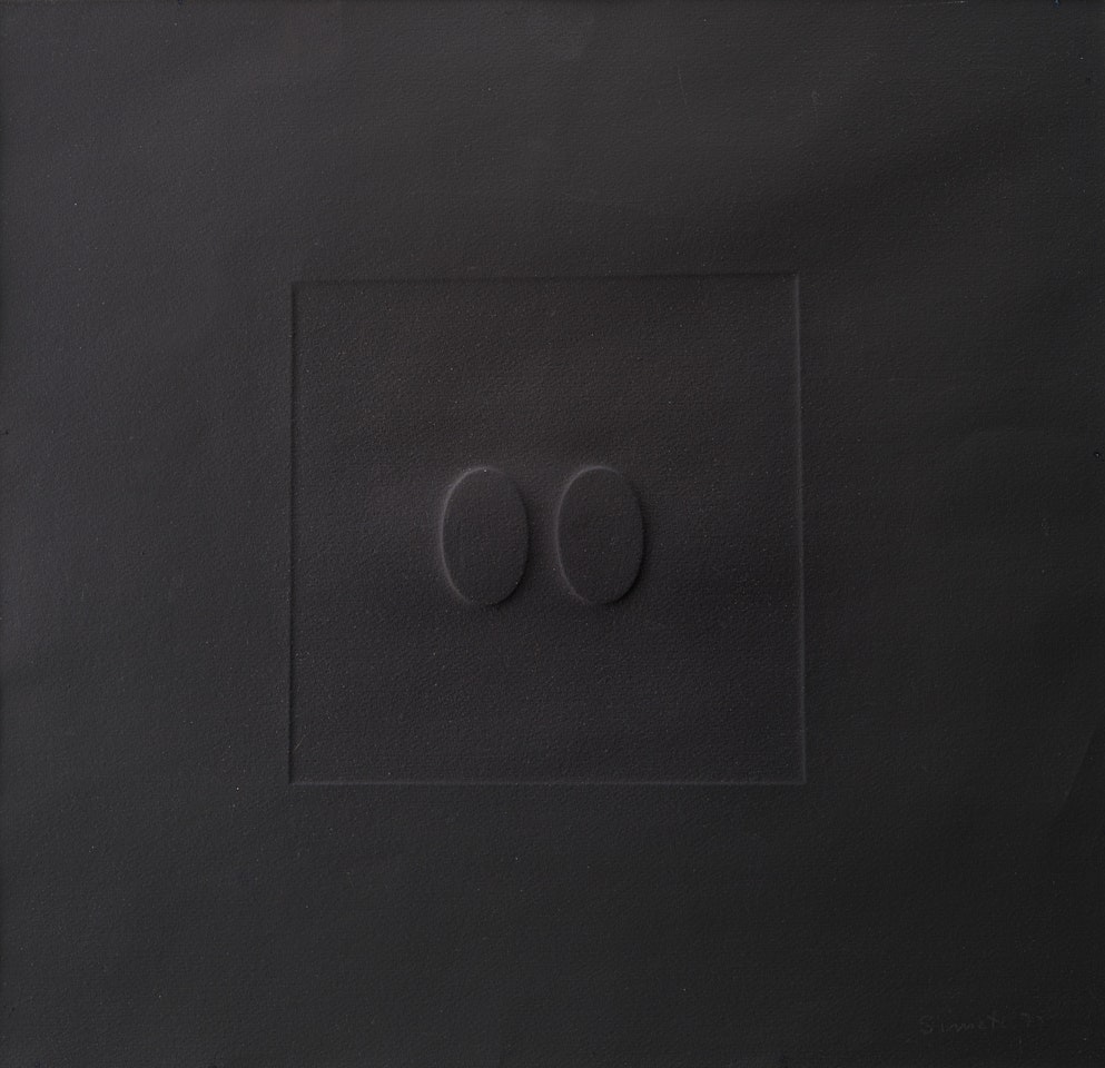 "Two ovals in relief" by Turi Simeti