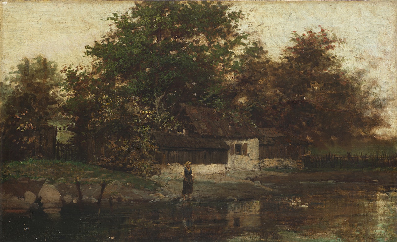 "The House on the River" by Guglielmo Ciardi
