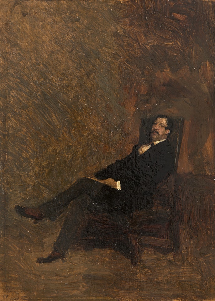 "Portrait of Jean Hippolite Cartier de Villemessant" by Giuseppe de Nittis