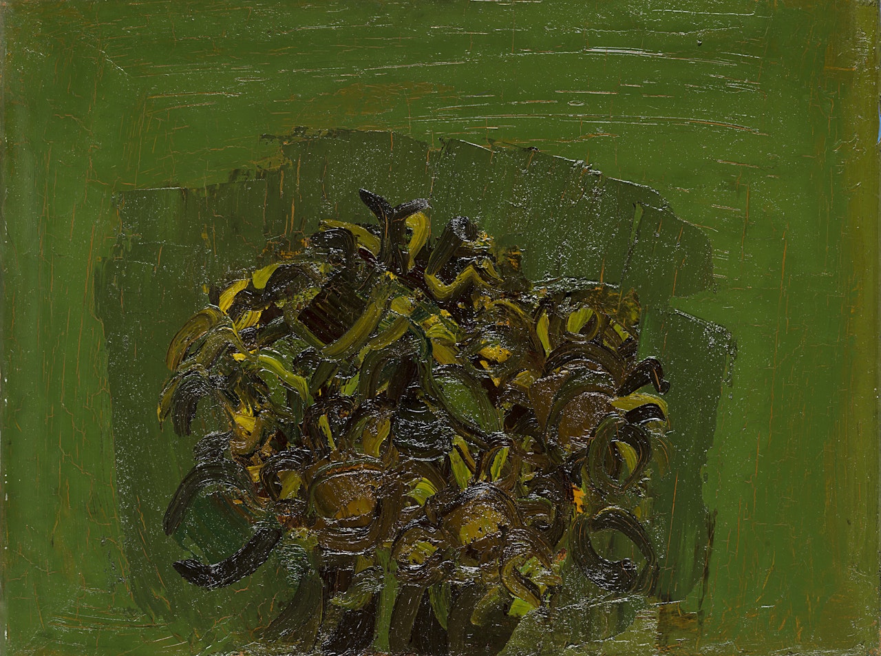 "Study of Sunflowers" 1972 by Ennio Morlotti