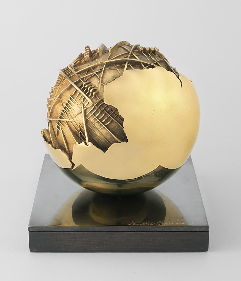"Sphere" by Arnaldo Pomodoro