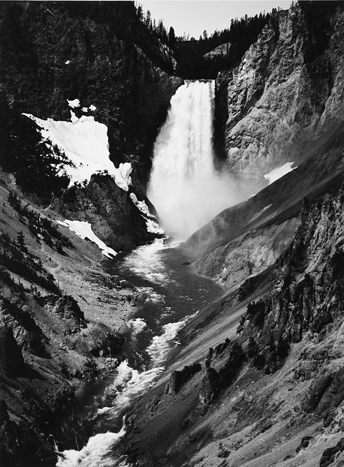 Yellowstone fall 1940 by Ansel Adams