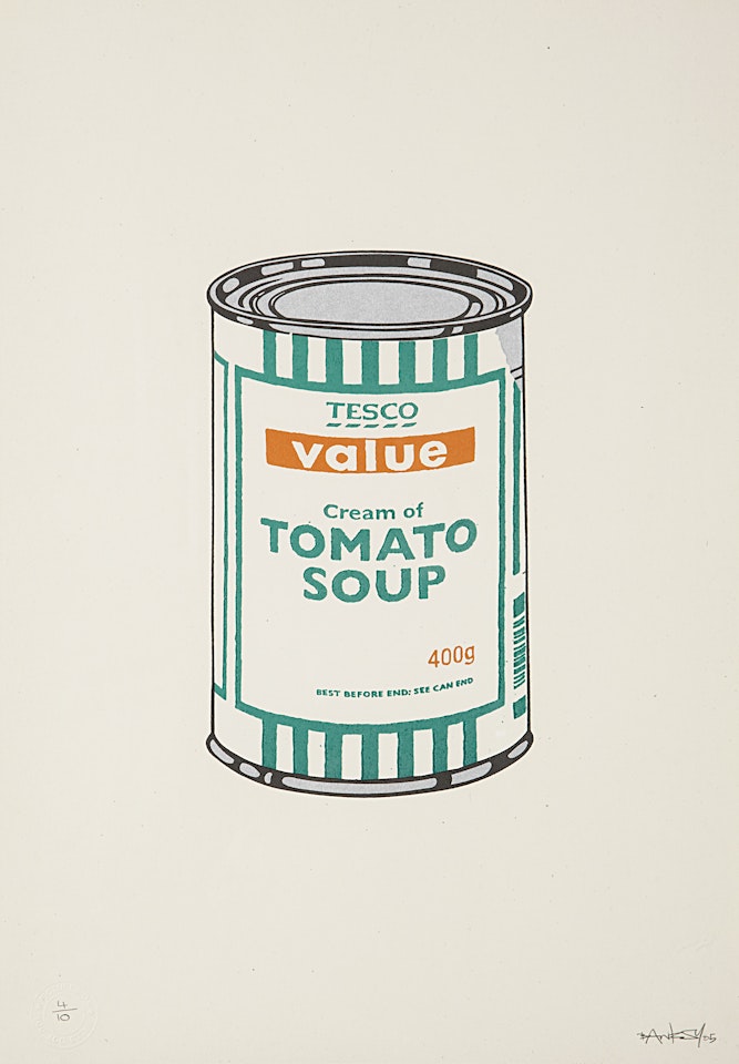 "Soup Can" by Banksy