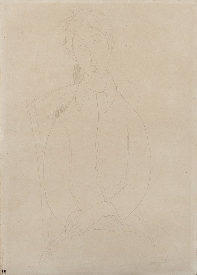 "Seated female figure" by Amedeo Modigliani
