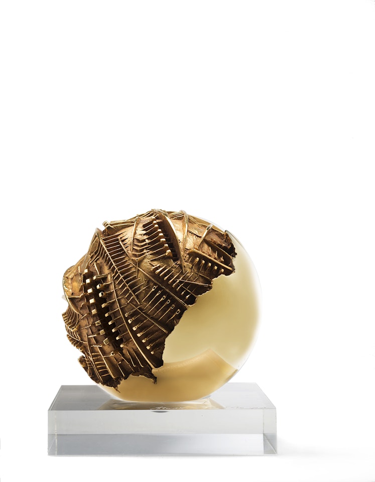 "Sphere" by Arnaldo Pomodoro