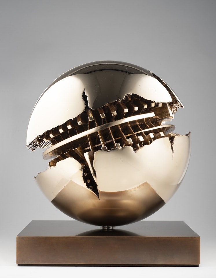 "Sphere" by Arnaldo Pomodoro