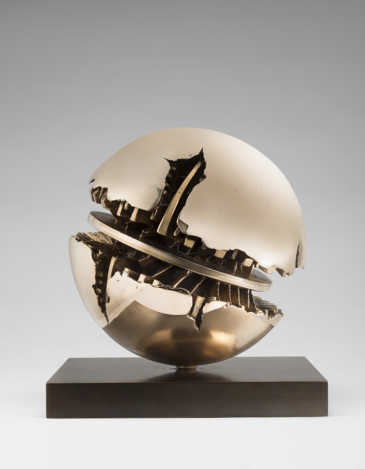 "Sphere" by Arnaldo Pomodoro