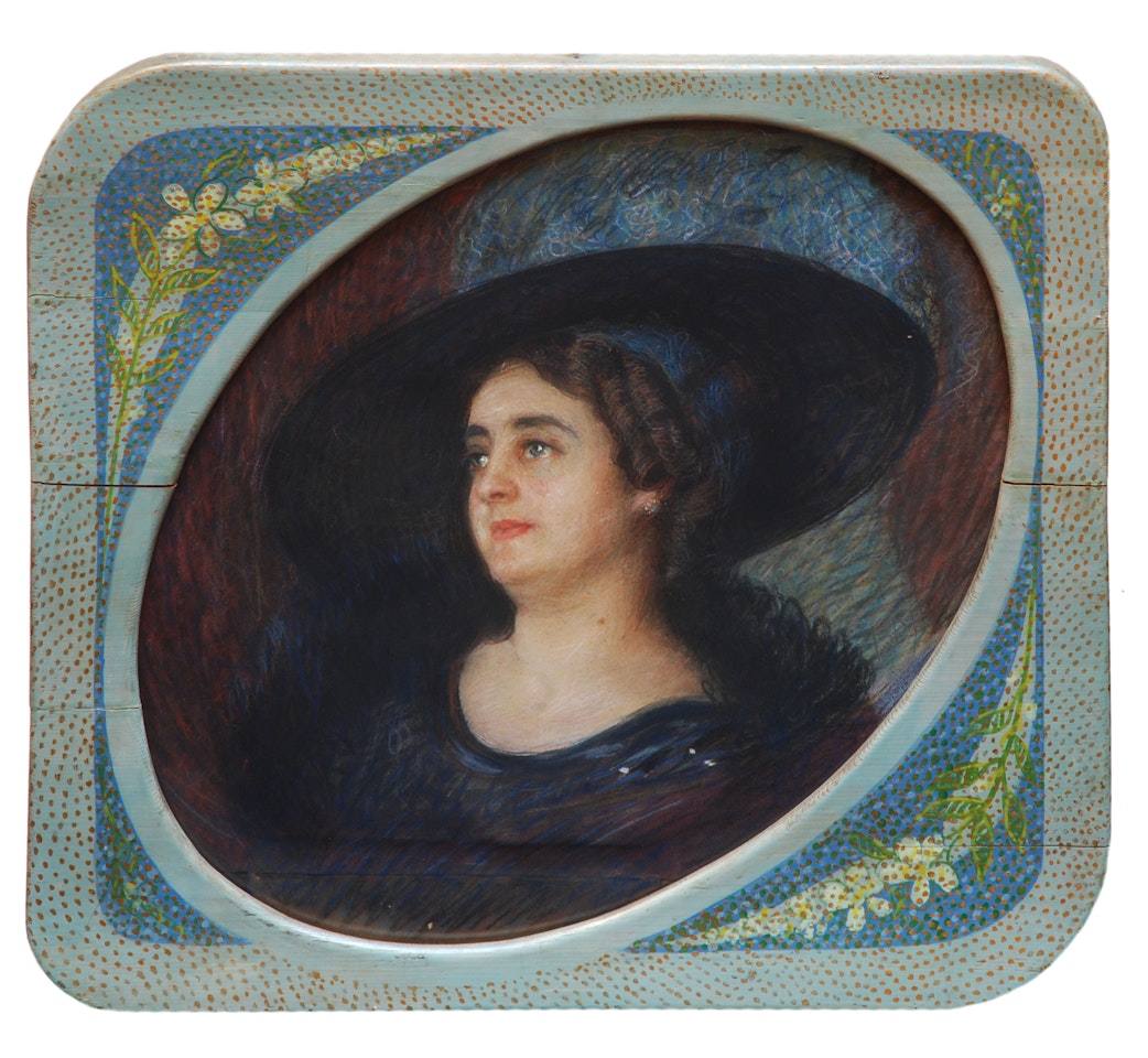 "Portrait of Mrs. Egle Casarini" by Giacomo Balla