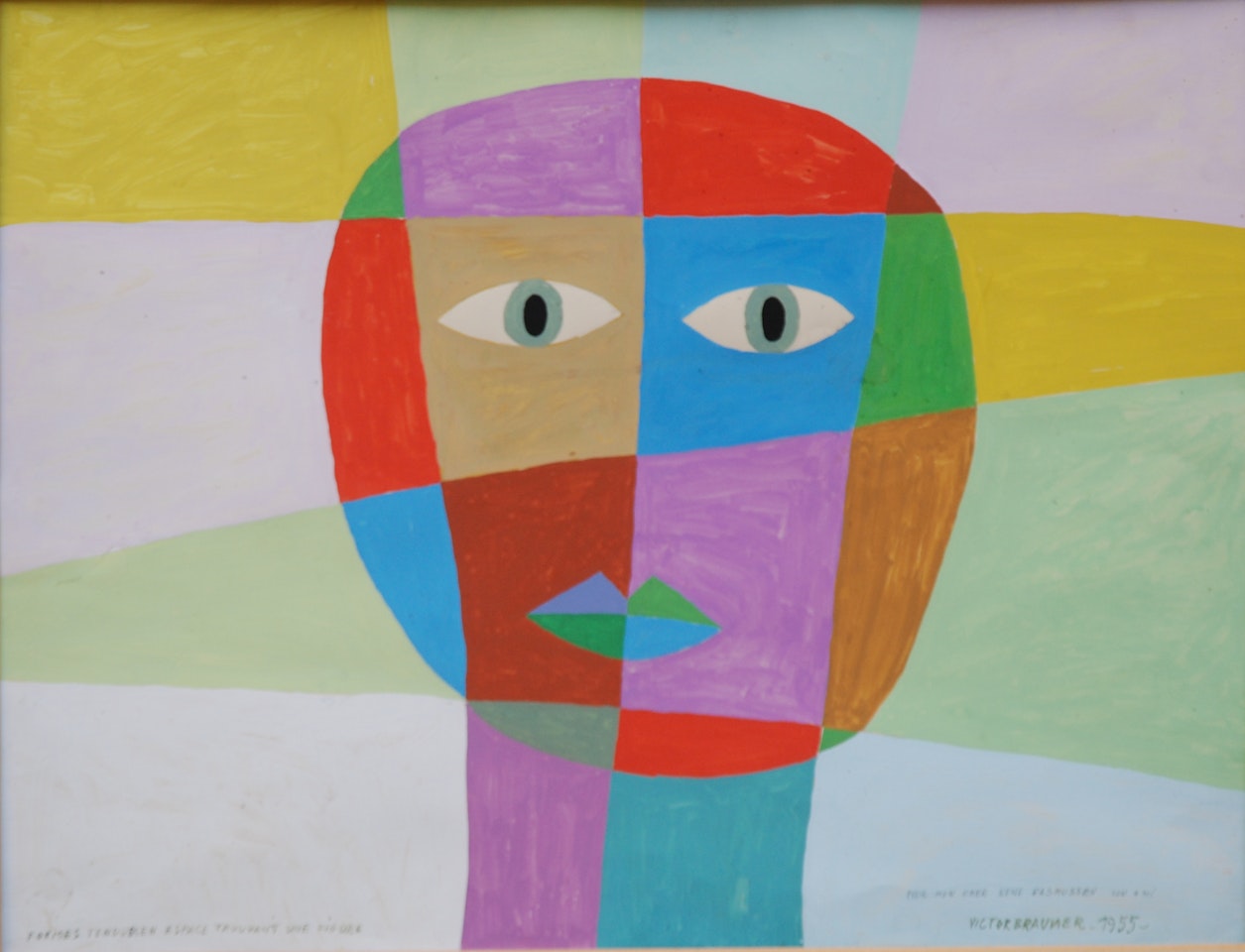 "Formes tendues en espace trouvant une figure" by Victor Brauner